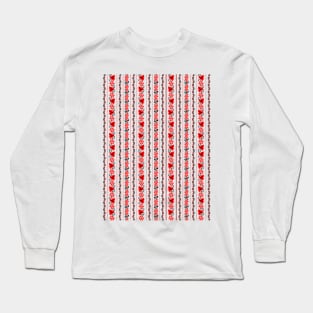 Ethno Ukrainian Pattern - Grape Guelder rose Oak - Symbol Long Sleeve T-Shirt